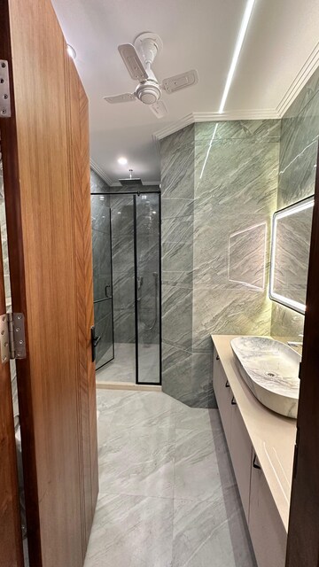 Bathroom in 4 BHK Builder Floor at Ansal API Esencia, Sector 67 – for Rent