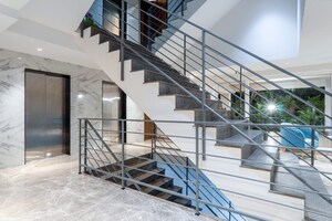 Staircase in 3 BHK Apartment at Orchid Ivy Floors, Sector 51 – for Sale