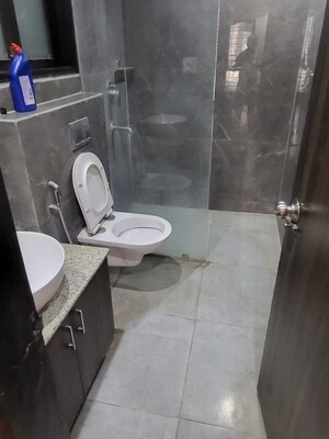 Bathroom in 3 BHK Builder Floor at Ansal API Esencia, Sector 67 – for Rent