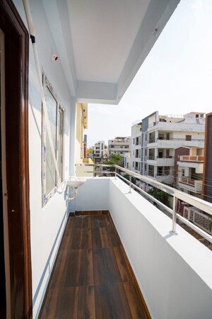 Balcony in 3 BHK Apartment at Lansum Etania, Gachibowli – for Rent