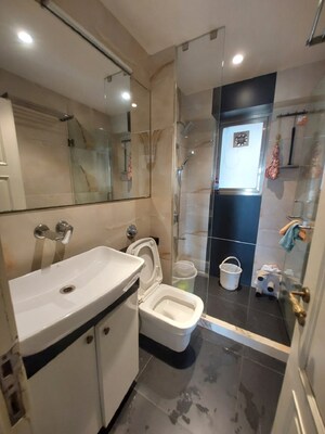 Bathroom in 3 BHK Apartment at Khar West – for Rent