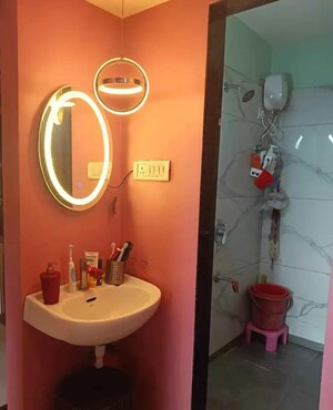 Bathroom in 1 BHK Apartment at Gayatri CHS Bhayander, Bhayandar East – for Rent