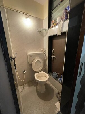 Bathroom in 1 BHK Apartment at Vrindavan CHS Worli, Worli – for Rent