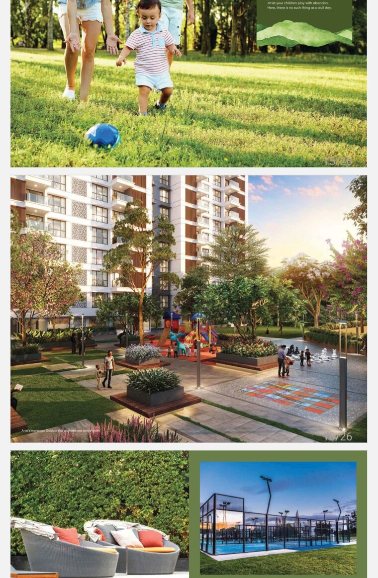 Garden, godrej-eternal-palms 2 Bedroom 800 Sq.Ft. Apartment In Sanpada Navi Mumbai 9291652