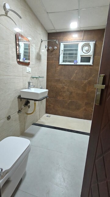 Bathroom in 3 BHK Apartment at Hbr Layout – for Rent