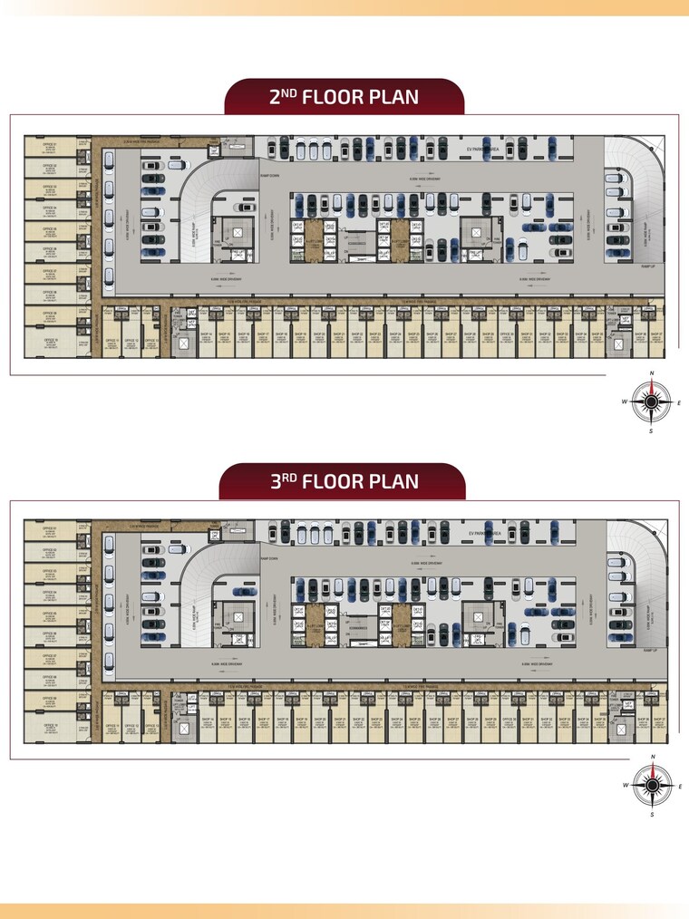 Floor Plan, emperia-c2 Commercial Office Space 1001 Sq.Ft. In Turbhe Navi Mumbai 9291787