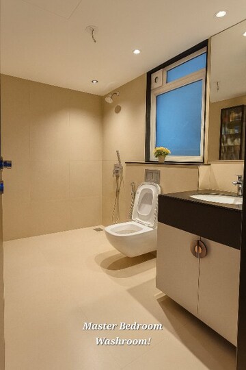 Bathroom in 2 BHK Apartment at Lodha Belmondo, Gahunje – for Rent
