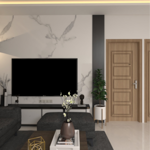 Living Room in 1 BHK Apartment at Sikka Karnam Greens, Garhi Village – for Rent