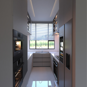 Building Lobby in 1 BHK Apartment at Sikka Karnam Greens, Garhi Village – for Rent