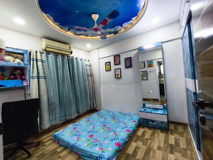 Bedroom, vishram-tower 2 Bedroom 1000 Sq.Ft. Apartment In Shree Nagar Thane 9291877