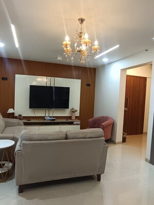 Living Room in 2.5 BHK Apartment at Ganga Platino, Kharadi – for Rent