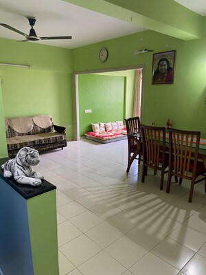 Living Room in 2 BHK Apartment at Bodakdev – for Rent