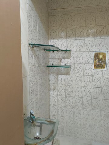 Bathroom in 1 BHK Apartment at Anand Mahal Road – for Rent