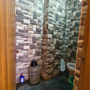 Bathroom in 1 BHK Builder Floor at Malcha Marg – for Rent