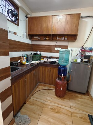 Kitchen in 1 BHK Builder Floor at Malviya Nagar – for Rent