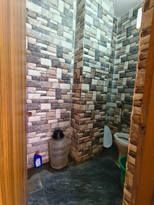 Bathroom in 1 BHK Builder Floor at Malviya Nagar – for Rent