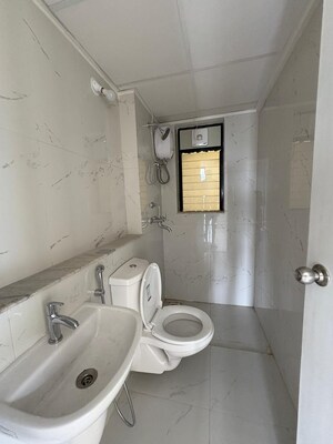 Bathroom in 2 BHK Apartment at Runwal Gardens Phase 2, Dombivli East – for Rent