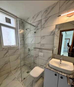 Bathroom in 3 BHK Apartment at Conscient Hines Elevate, Sector 59 – for Rent