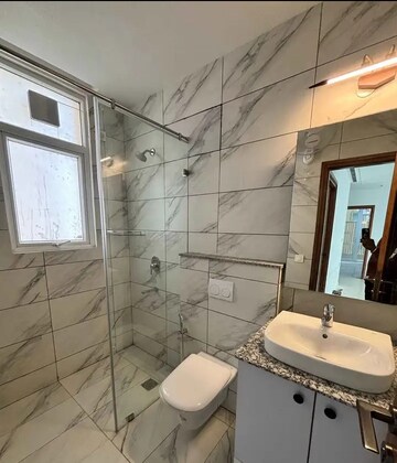 Bathroom in 3 BHK Apartment at Conscient Hines Elevate, Sector 59 – for Rent