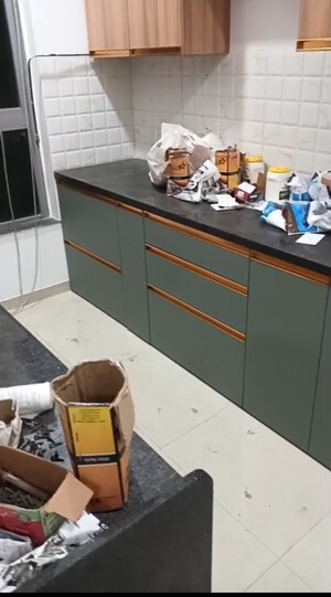 Kitchen in 3 BHK Apartment at Kalpataru Immensa, Kolshet Road – for Rent