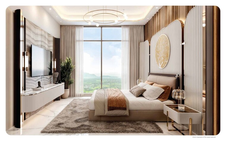Bedroom, lodha-palava-city 3.5 Bedroom 1354 Sq.Ft. Apartment In Dombivli East Thane 9292146