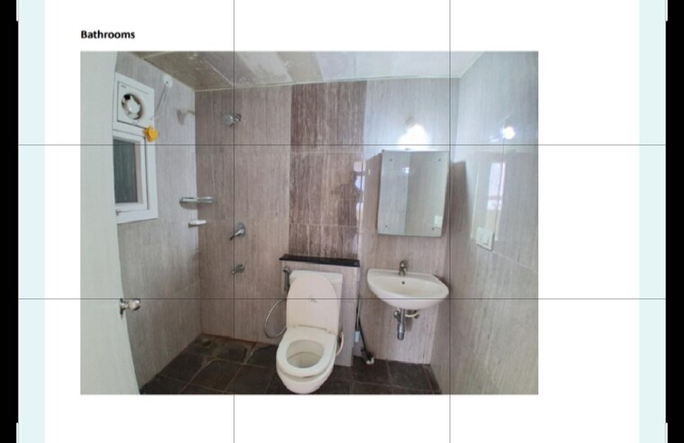 Bathroom, mantri-lithos 2 Bedroom 1420 Sq.Ft. Apartment In Thanisandra Bangalore 9292154