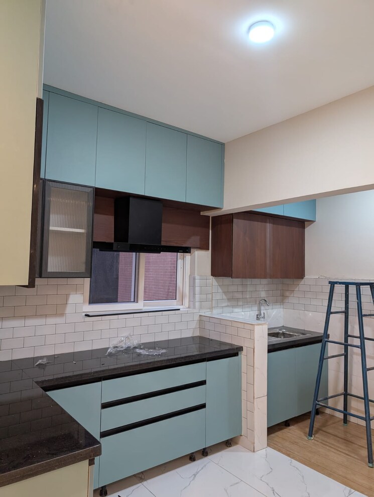 Kitchen, trendsquares-ambience 3 Bedroom 1550 Sq.Ft. Apartment In Thanisandra Main Road Bangalore 9292163