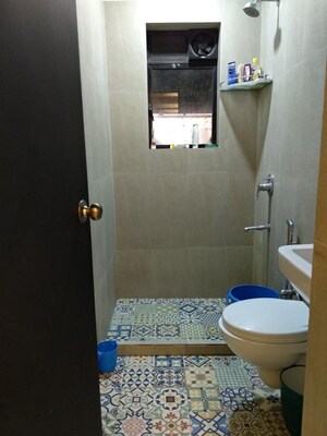 Bathroom in 2 BHK Apartment at Sai Siddhi Tower, Ghatkopar East – for Rent