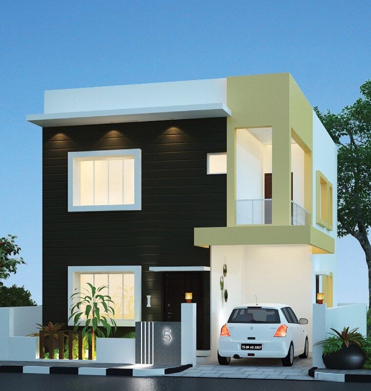 Exterior View, elemental-village 4 Bedroom 2300 Sq.Ft. Villa In Peeranchuruvu Hyderabad 9292356