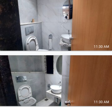 Bathroom in  Office Space at Akshar Business Park, Vashi Sector 19f – for Rent