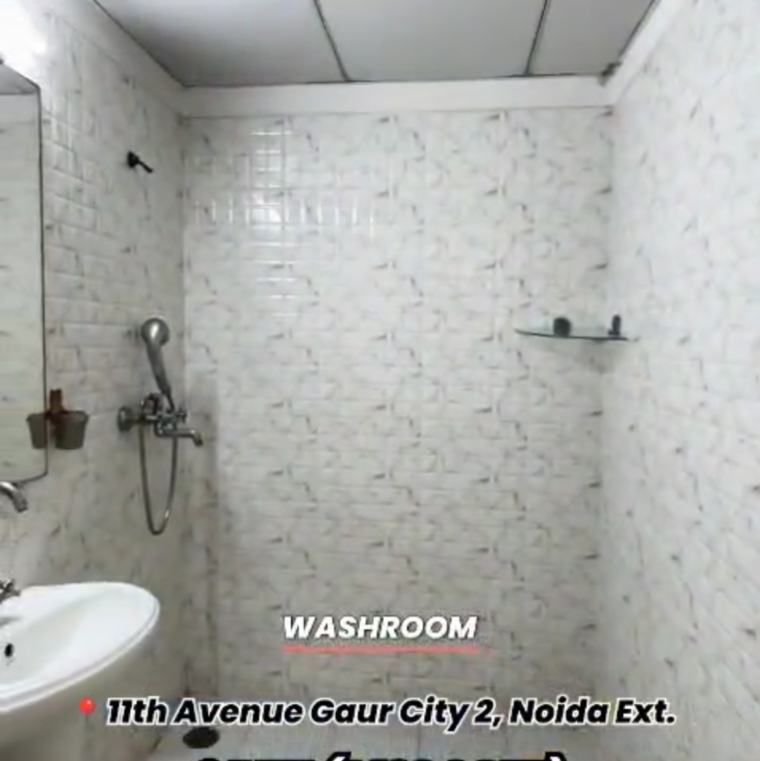 Bathroom, gaur-city-2-11th-avenue 3 Bedroom 890 Sq.Ft. Apartment In Sector 16c Greater Noida Greater Noida 9292529