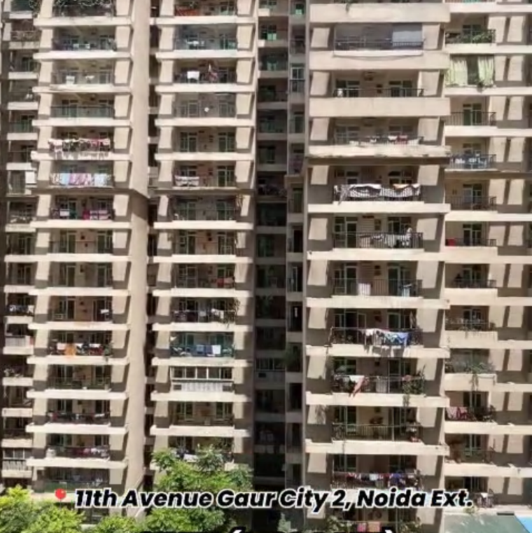 Exterior View, gaur-city-2-11th-avenue 3 Bedroom 890 Sq.Ft. Apartment In Sector 16c Greater Noida Greater Noida 9292529