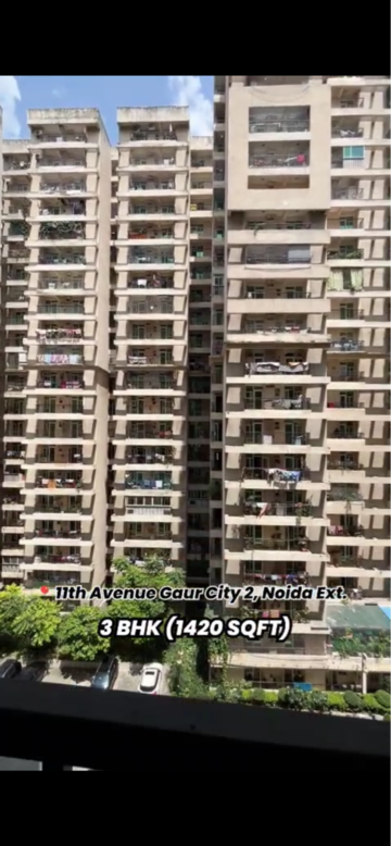 3 BHK Apartment – Exterior View View at Gaur City 2 - 11th Avenue, Sector 16c Greater Noida - for Sale