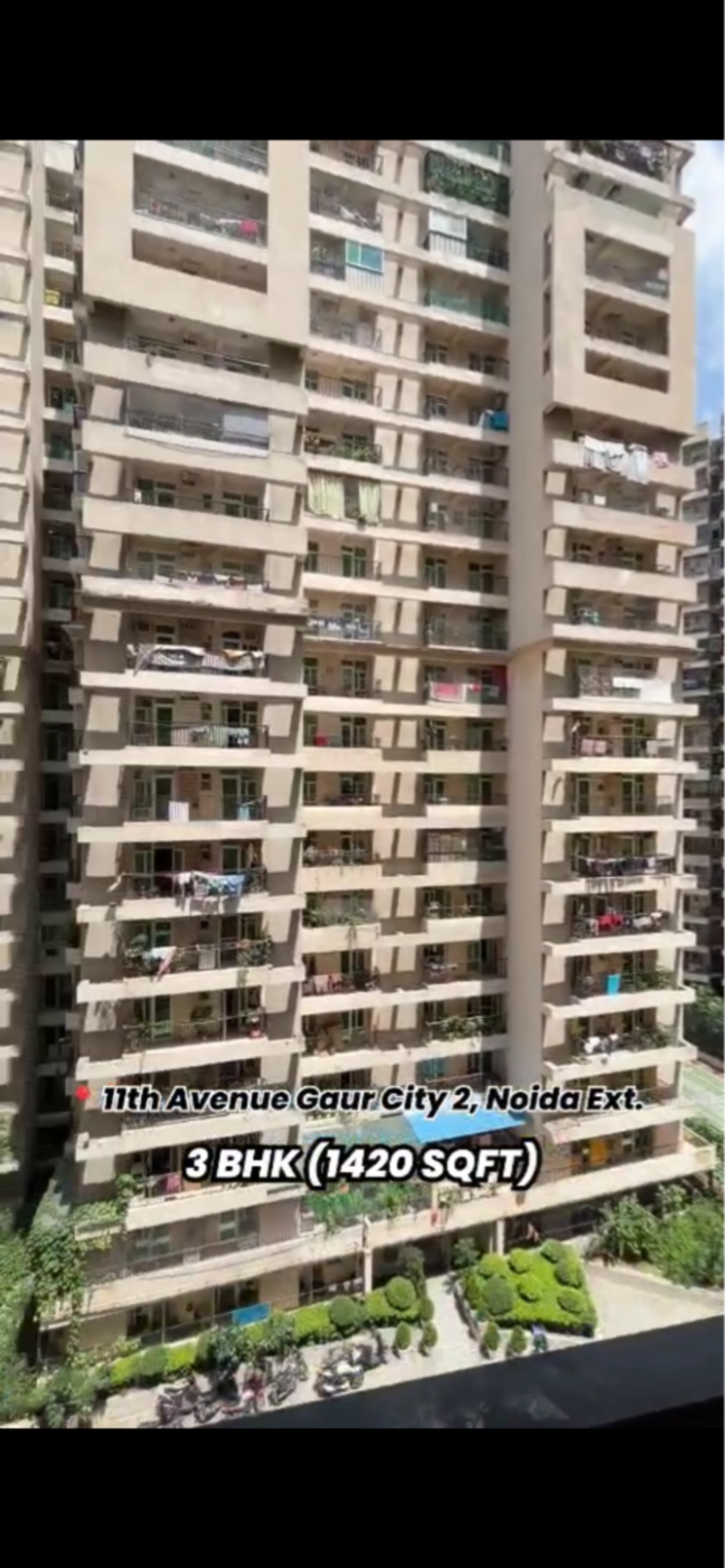 Exterior View, gaur-city-2-11th-avenue 3 Bedroom 890 Sq.Ft. Apartment In Sector 16c Greater Noida Greater Noida 9292561