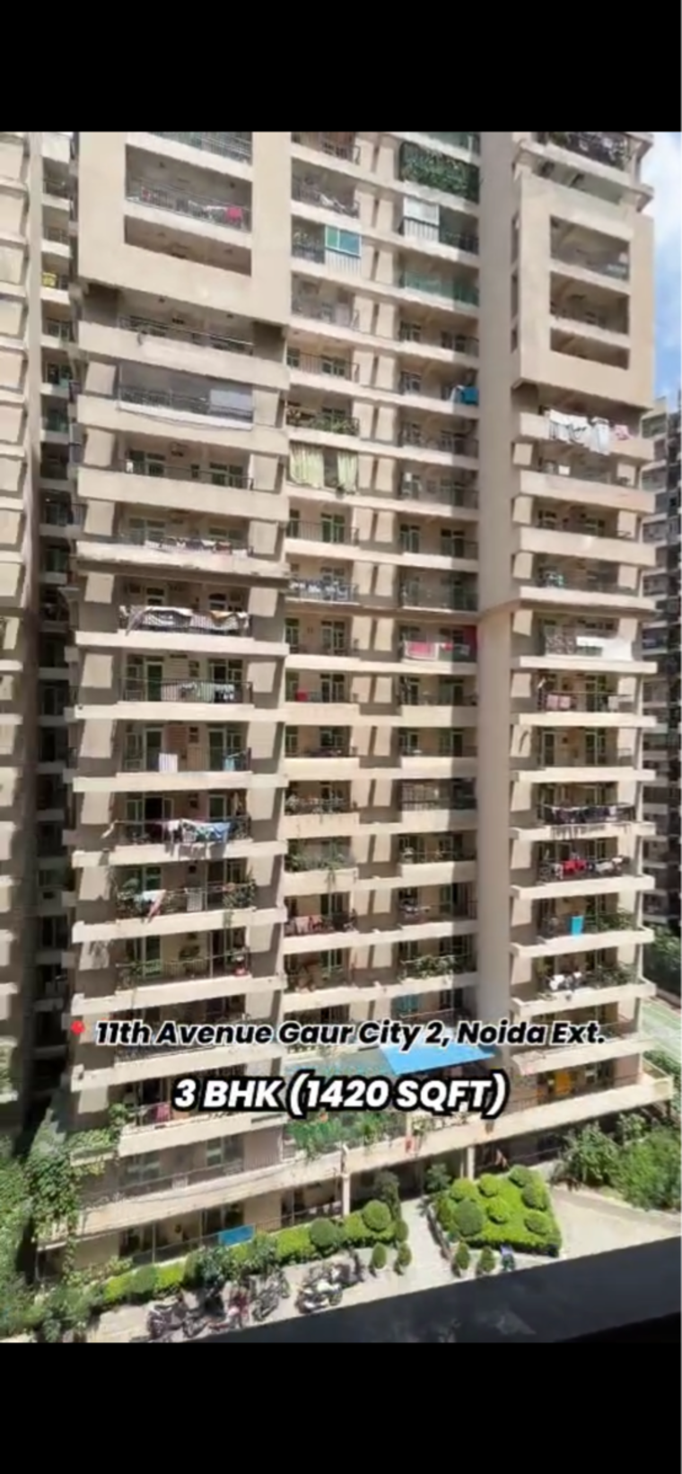 Exterior View, gaur-city-2-11th-avenue 3 Bedroom 890 Sq.Ft. Apartment In Sector 16c Greater Noida Greater Noida 9292561