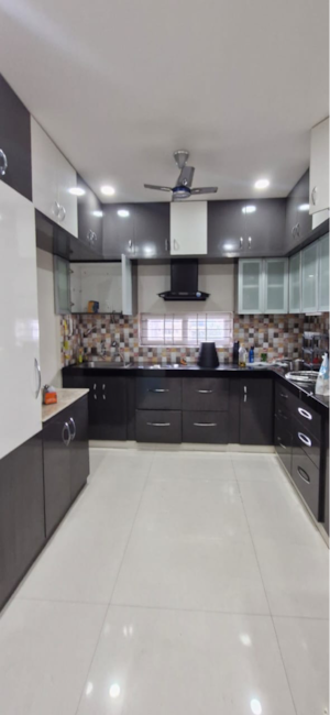 Kitchen in 3 BHK Builder Floor at Kondapur – for Rent