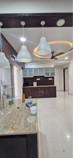 Kitchen in 3 BHK Builder Floor at Kondapur – for Rent