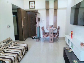 Living Room in 1 BHK Apartment at K Raheja Heights, Malad East – for Rent