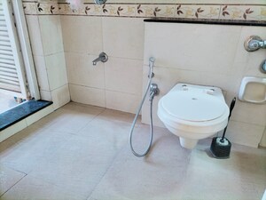 Bathroom in 1 BHK Apartment at K Raheja Heights, Malad East – for Rent