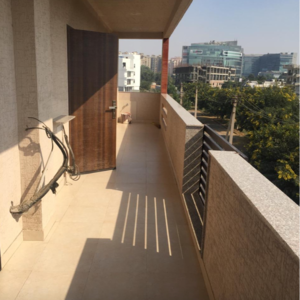 Balcony in 3 BHK Builder Floor at Vipul World Floors, Sector 48 – for Rent