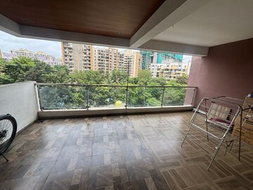 Balcony in 3 BHK Apartment at Vilas Javdekar Prudentia Towers, Wakad – for Rent