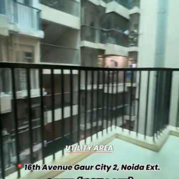 Staircase in 3 BHK Apartment at Gaur City 2 - 16th Avenue, Sector 16c Greater Noida – for Sale