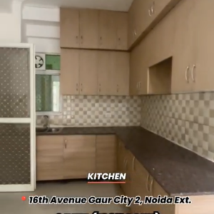 Kitchen in 3 BHK Apartment at Gaur City 2 - 16th Avenue, Sector 16c Greater Noida – for Sale
