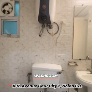 Bathroom in 3 BHK Apartment at Gaur City 2 - 16th Avenue, Sector 16c Greater Noida – for Sale