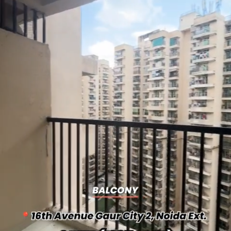 Exterior View, gaur-city-2-16th-avenue 3 Bedroom 1385 Sq.Ft. Apartment In Sector 16c Greater Noida Greater Noida 9293126