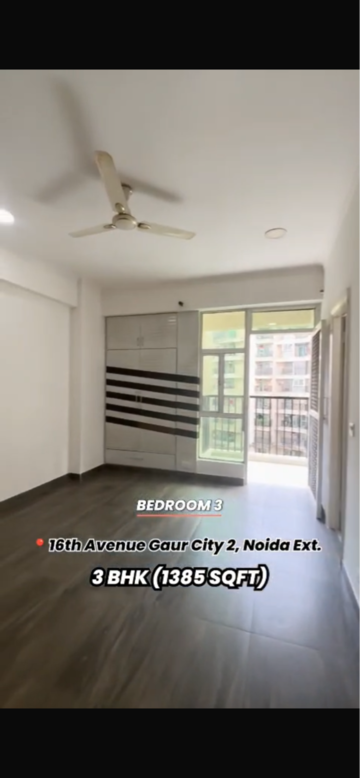 Living Room in 3 BHK Apartment at Gaur City 2 - 16th Avenue, Sector 16c Greater Noida – for Sale