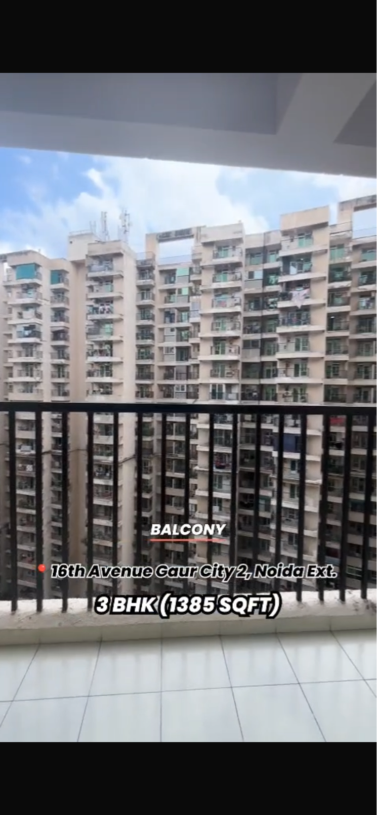 Exterior View, gaur-city-2-16th-avenue 3 Bedroom 1385 Sq.Ft. Apartment In Sector 16c Greater Noida Greater Noida 9293137