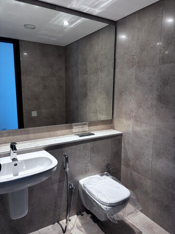 Bathroom in 3 BHK Apartment at Panchshil Towers, Kharadi – for Rent