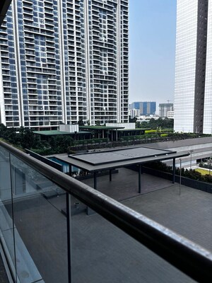 Balcony in 3 BHK Apartment at Panchshil Towers, Kharadi – for Rent