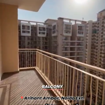 Balcony in 3 BHK Apartment at Arihant Amber, Aimnabad – for Sale